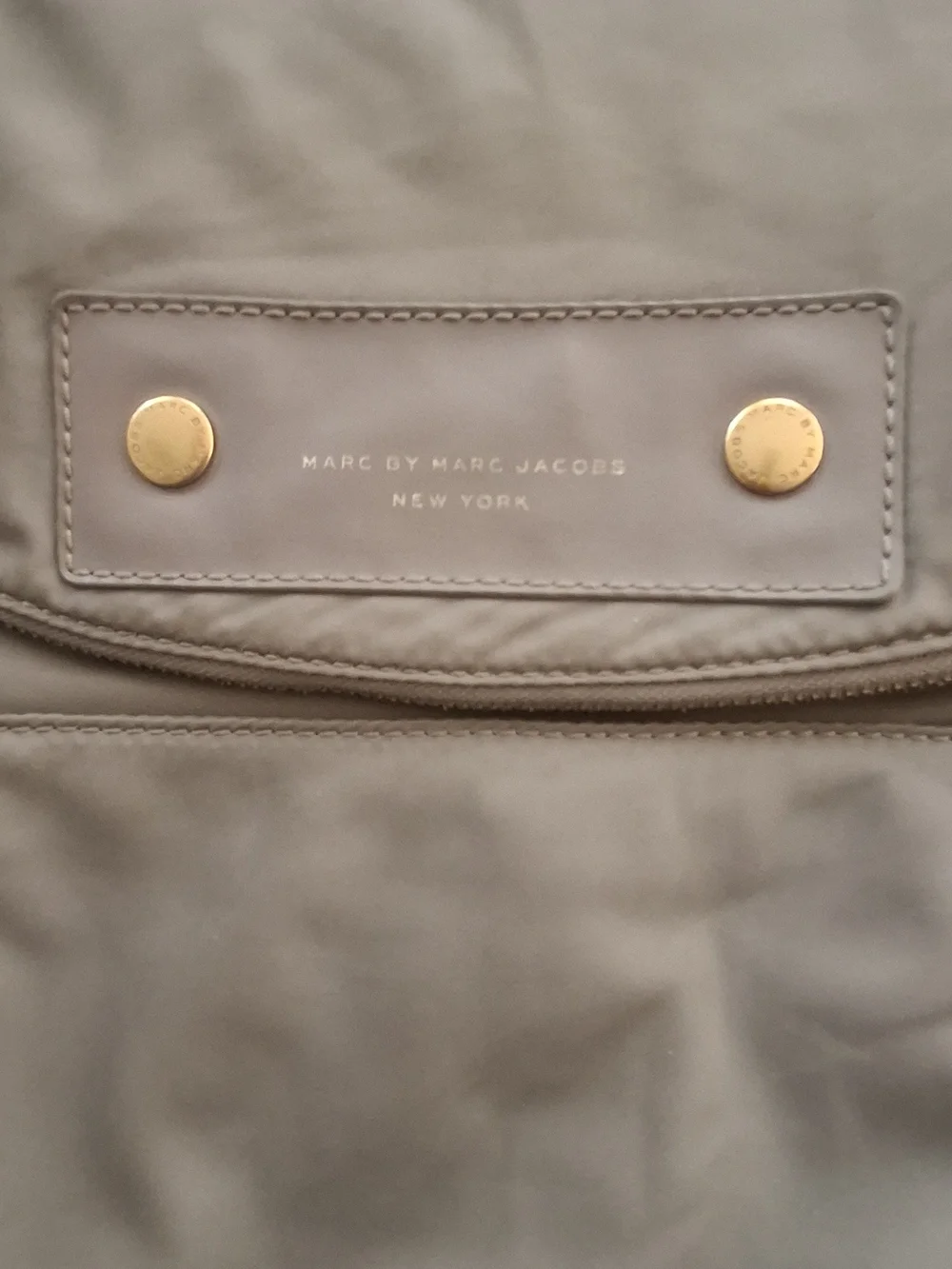 Marc by Marc Jacobs Taupe Nylon Crossbody Bag